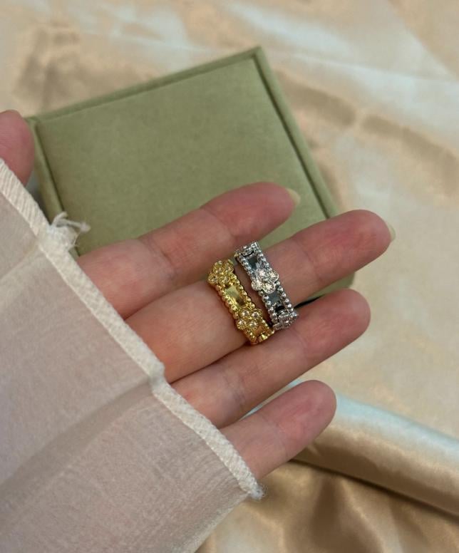 925 silver plated 18k gold - Perlee thin ring #Gift