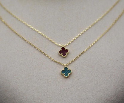 9.5mm sweet Mini Clover necklaces, Natural stones #Eid #womensday