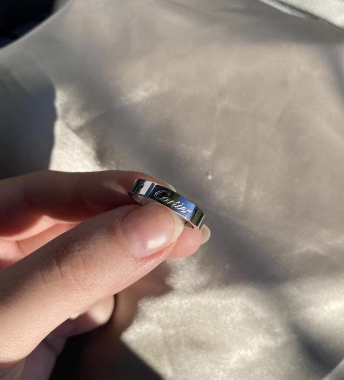 Round Diamond ring - 925 silver plated 18k gold