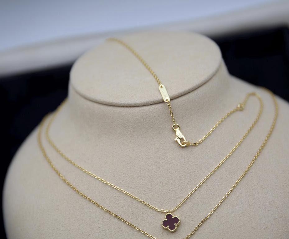 9.5mm sweet Mini Clover necklaces, Natural stones #Eid #womensday