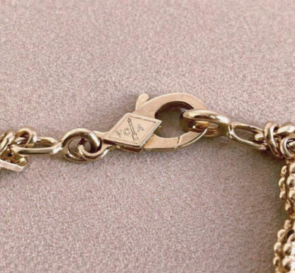 10 Motifs Necklace Guilloche 18k gold plated 925 silver (with vc stamp)
