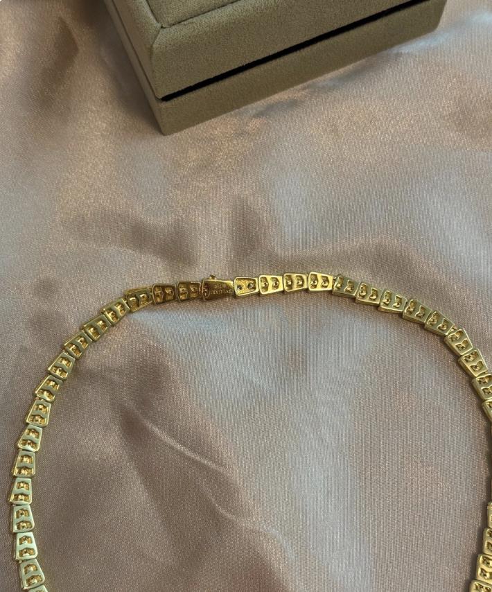 18k Gold Plated paved diamond Serpenti Snake Neckalce - #MothersDay #Gift