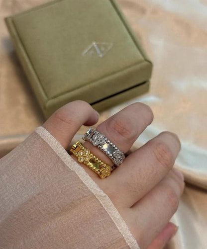 925 silver plated 18k gold - Perlee thin ring #Gift